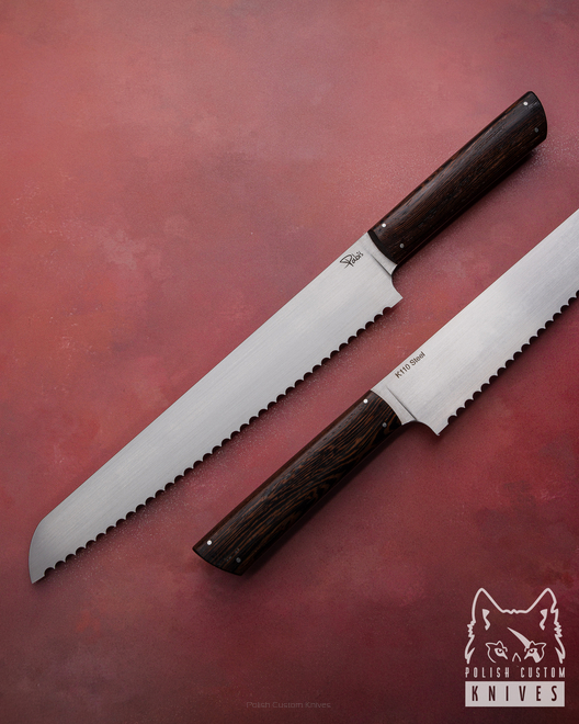 KITCHEN SERRATED BREAD KNIFE 240 6 K110 WENGE PABIS