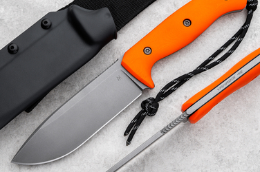 SURVIVAL KNIFE ODC 125 2 VANADIS 4E ORANGE G10 AK