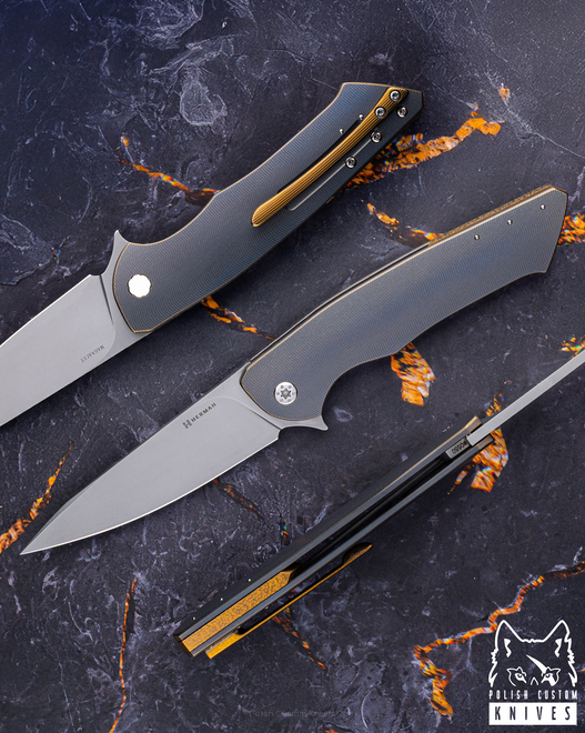 FOLDING KNIFE FOLDER SLIM #0550 MAGNACUT HERMAN KNIVES