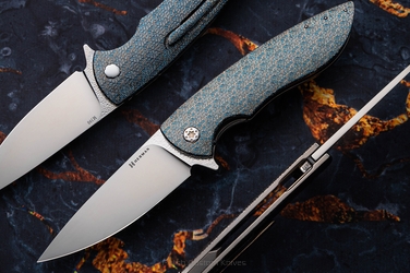 FOLDING KNIFE FOLDER STING #0877 M390 TESSERACT HERMAN KNIVES