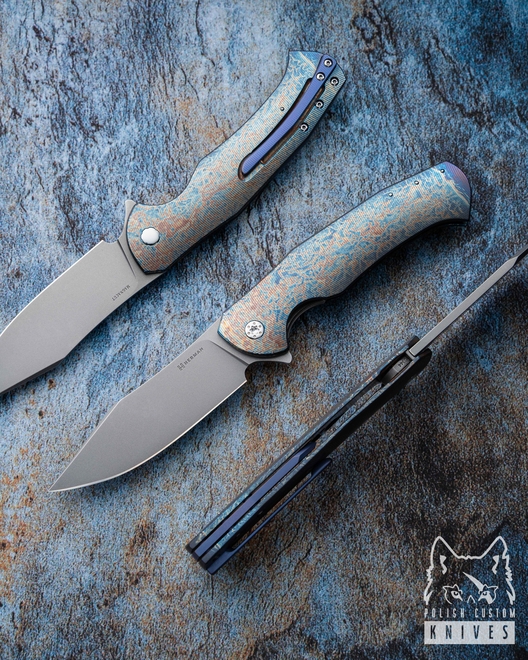 FOLDING KNIFE FOLDER MANTIS #0344 ENTROPY MAGNACUT HERMAN KNIVES