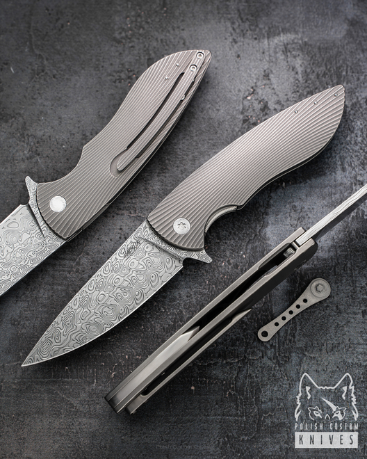 FOLDING KNIFE STING 91 DAMASTEEL HERMAN