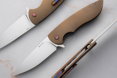 FOLDING KNIFE FOLDER BIG STING #0038 M398 HERMAN KNIVES