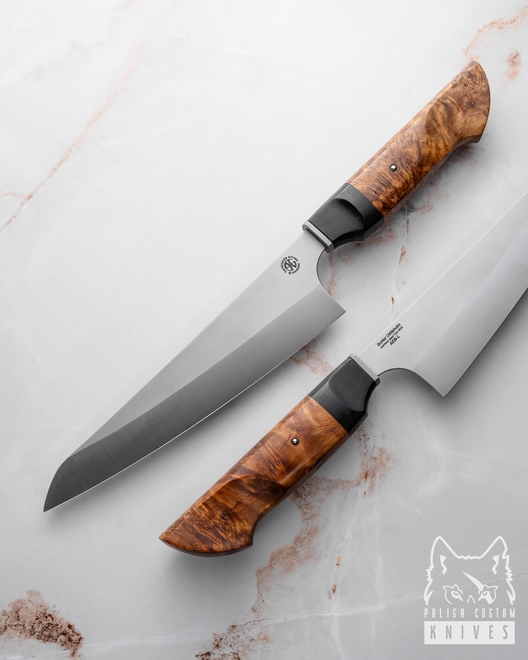 KITCHEN KNIFE GYUTO 6 AEB-L STABILIZED ALDER EBONY G-CUSTOM