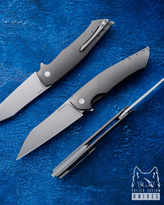 FOLDING KNIFE FOLDER OVIUM v1 49 MAGNACUT HERMAN KNIVES