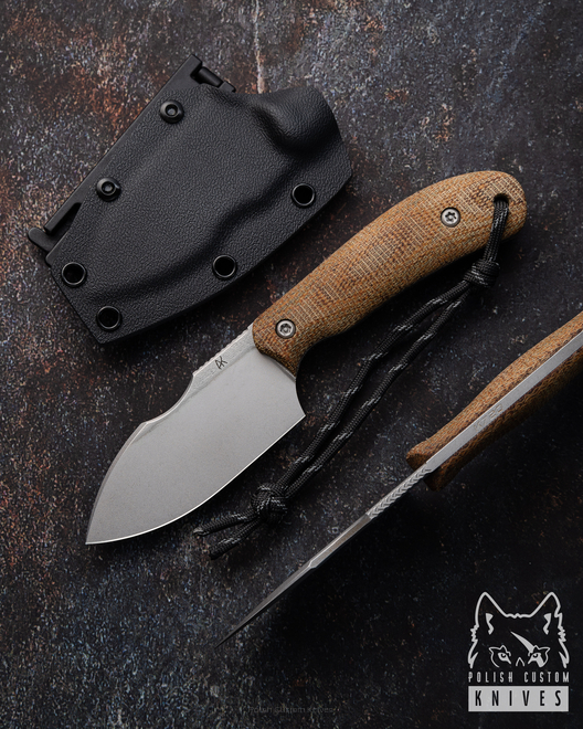 HUNTING EDC KNIFE DODGER 14 K720 MICARTA AK