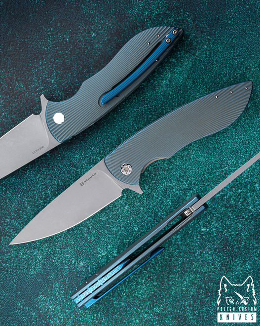FOLDING KNIFE FOLDER STING #0784 MAGNACUT HERMAN KNIVES