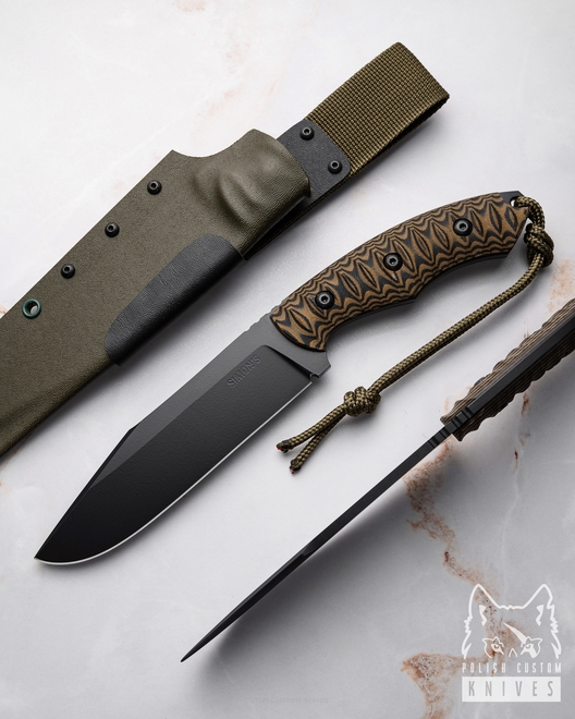 SURVIVAL TACTICAL KNIFE BOR 2 O2 MICARTA SIMON'S