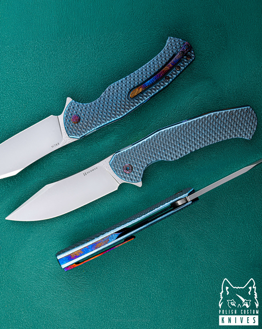 FOLDING KNIFE FOLDER MANTIS #0461 RWL34 HERMAN KNIVES
