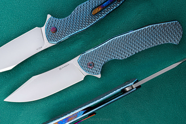 FOLDING KNIFE FOLDER MANTIS #0461 RWL34 HERMAN KNIVES