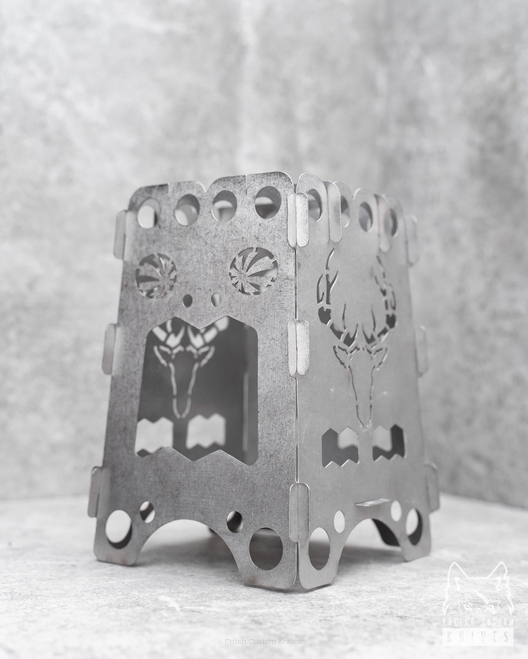 SURVIVAL , EXPEDITION STOVE, STAINLESS STEEL DEER 2 MELONTOOLS