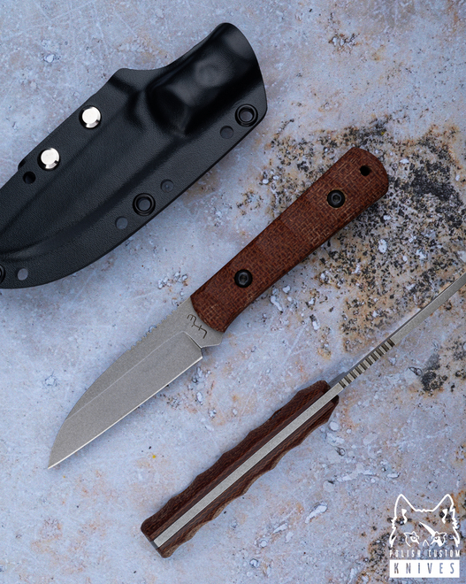 EDC KNIFE COFFIN WARNCLIFF N690 MICARTA LKW