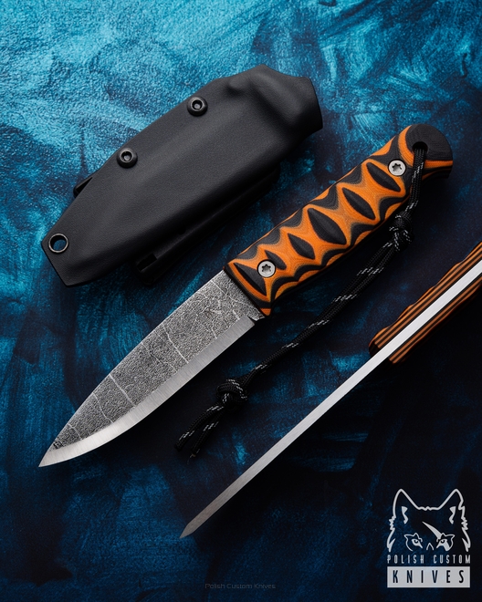 SURVIVAL KNIFE BUSHCRAFT 30 O2 G10 TIGER AK