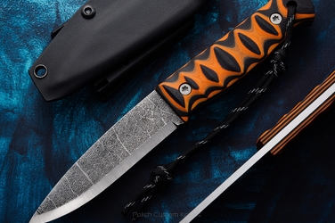 SURVIVAL KNIFE BUSHCRAFT 30 O2 G10 TIGER AK