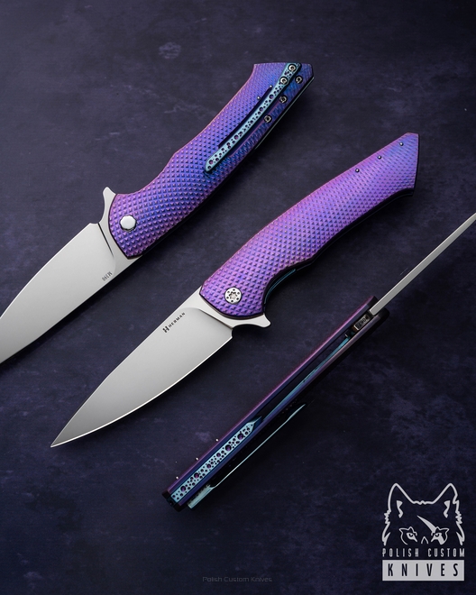 FOLDING KNIFE FOLDER SLIM #0675 M390 HERMAN KNIVES