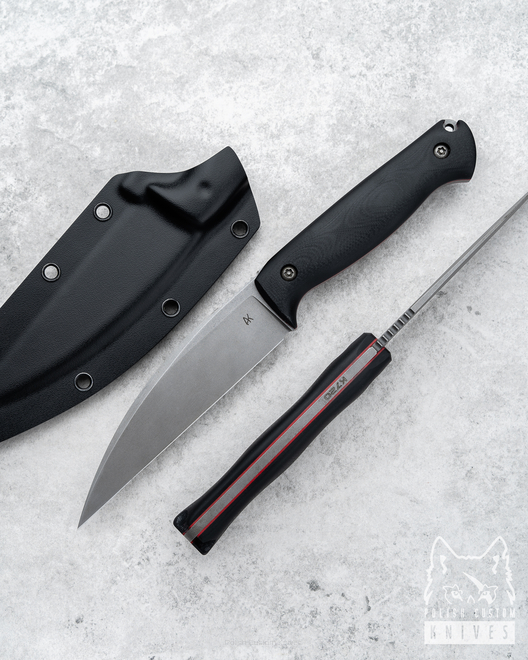 TACTICAL KNIFE WARRIOR O2 G10 BLACK AK