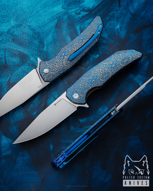 FOLDING KNIFE FOLDER DRAGONFLY 208 M398 HERMAN KNIVES