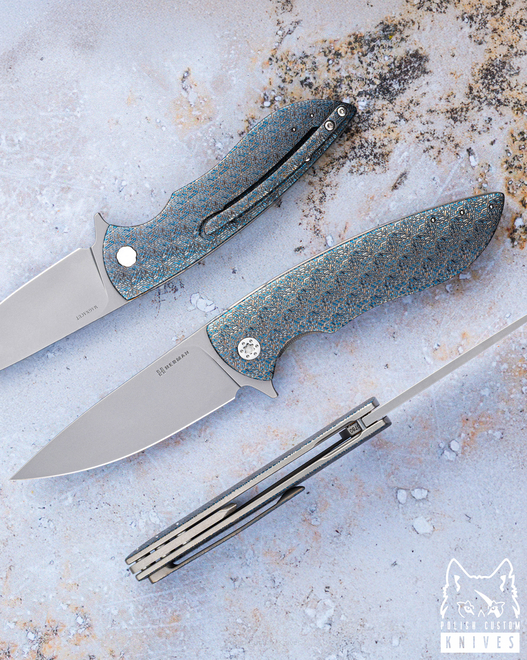 FOLDING KNIFE FOLDER STING #0780 MAGNACUT TESSERACT HERMAN KNIVES