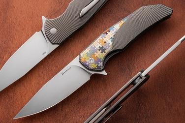 FOLDING KNIFE FOLDER DRAGONFLY #0453 M390 HERMAN KNIVES