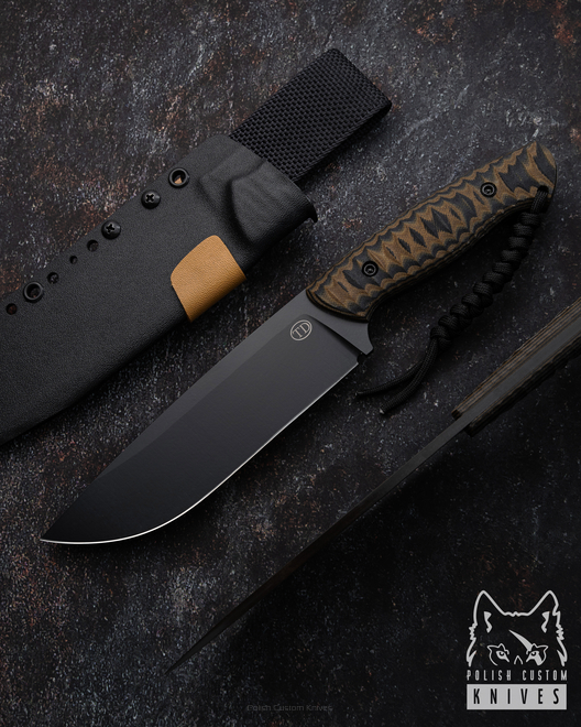 LARGE SURVIVAL KNIFE WIDOW XL 27 K720 O2 MICARTA TD
