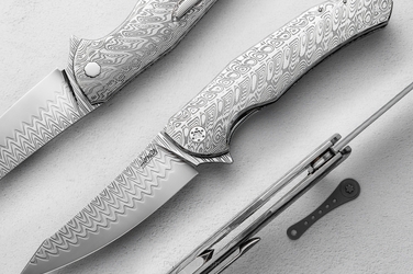 FOLDING KNIFE FOLDER ISHTAR 1 FULL DAMASTEEL DAMACORE HERMAN