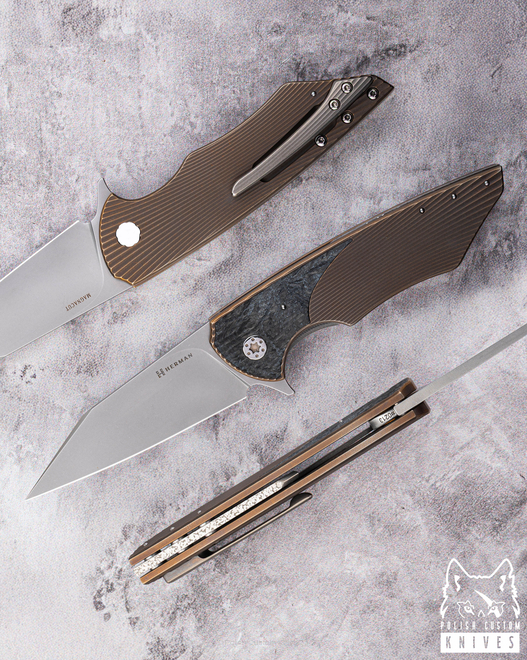 FOLDING KNIFE FOLDER  VESPERTILIO #0213 MAGNACUT HERMAN KNIVES