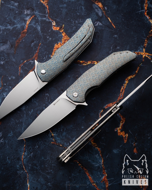 FOLDING KNIFE FOLDER DRAGONFLY #0472  MAGNACUT TESSERACT HERMAN KNIVES
