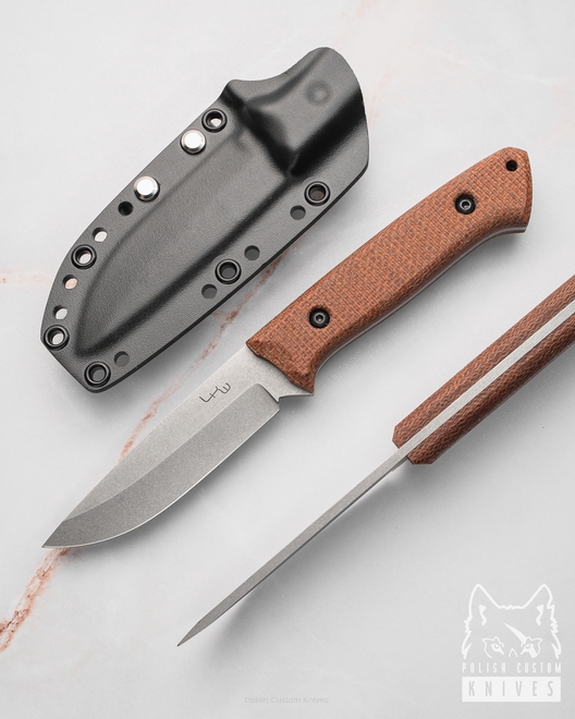 EDC HUNTNG KNIFE MERCURY N690 MICARTA LKW