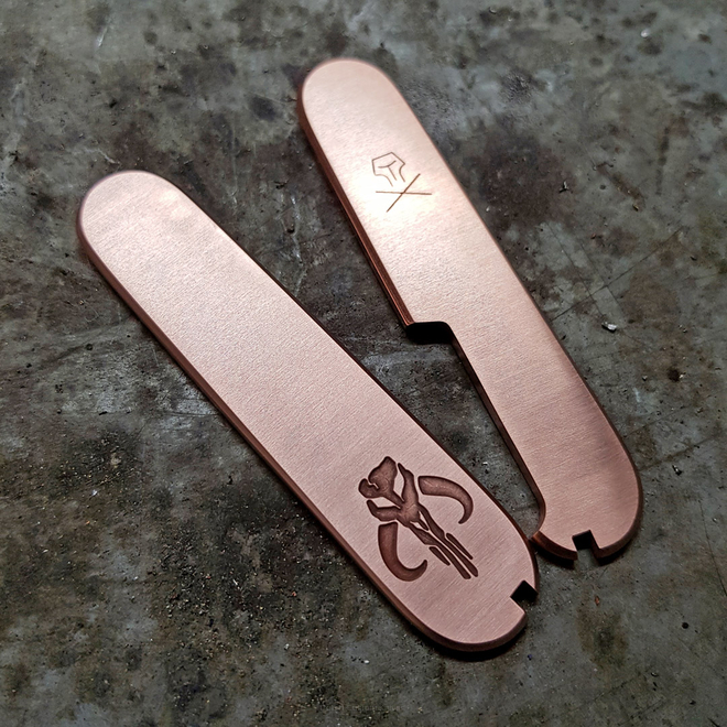 Scales for 91mm Victorinox SAK Mandalorian Copper