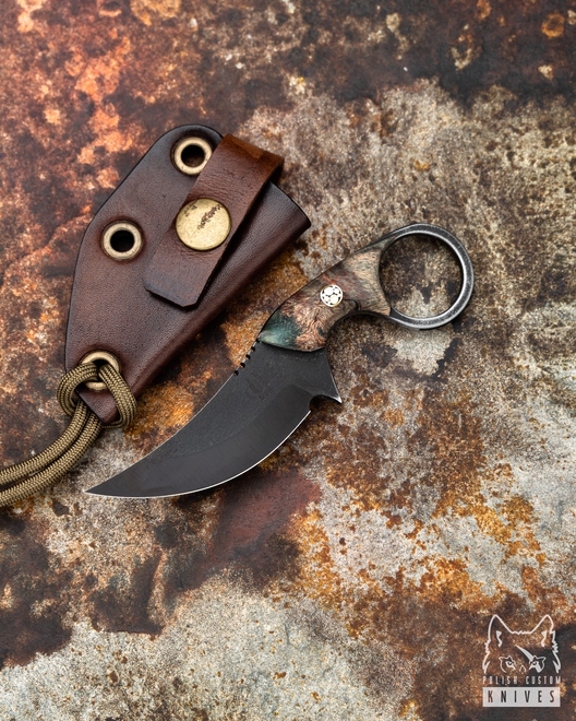 NECK KNIFE SUŁTAN+ STABILIZED WOOD 6