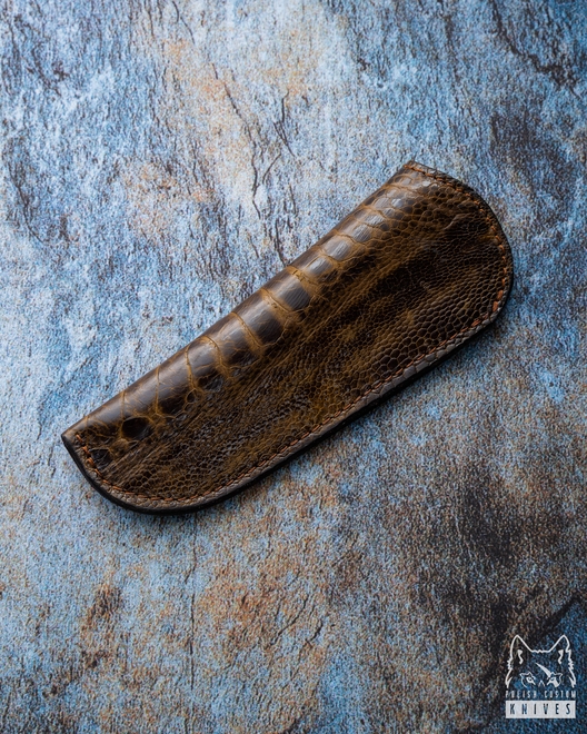 EXCLUSIVE FOLDING KNIFE LEATHER CASE FOR HERMAN KNIVES  3 MICHO