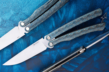 FOLDING KNIFE FOLDER MORPHO #0013 M390 TESSERACT HERMAN KNIVES