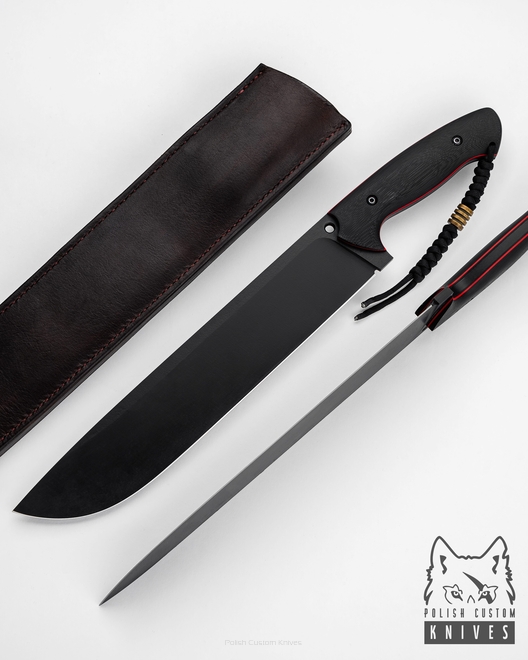 BIG SURVIVAL KNIFE GOLIAT 1 D2 6MM G10 TD