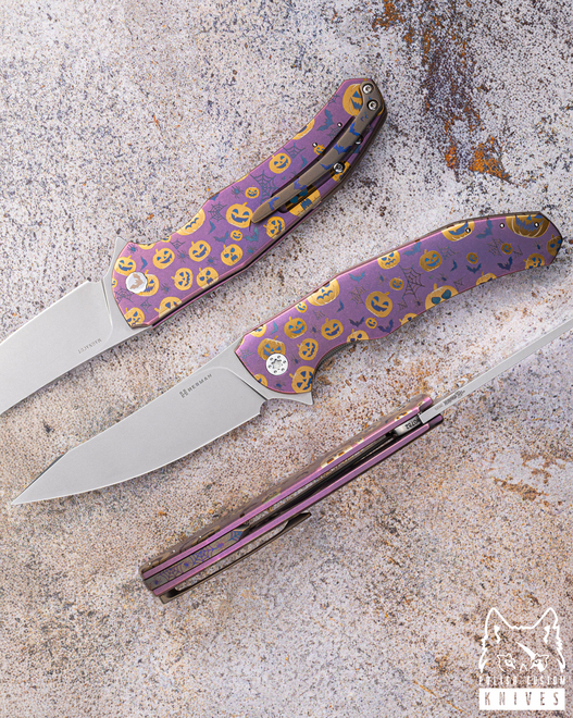 FOLDING KNIFE FOLDER ISHTAR #0752 MAGNACUT HALLOWEEN SPECIAL HERMAN KNIVES