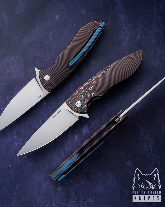 FOLDING KNIFE FOLDER STING #0701 M390 HERMAN KNIVES