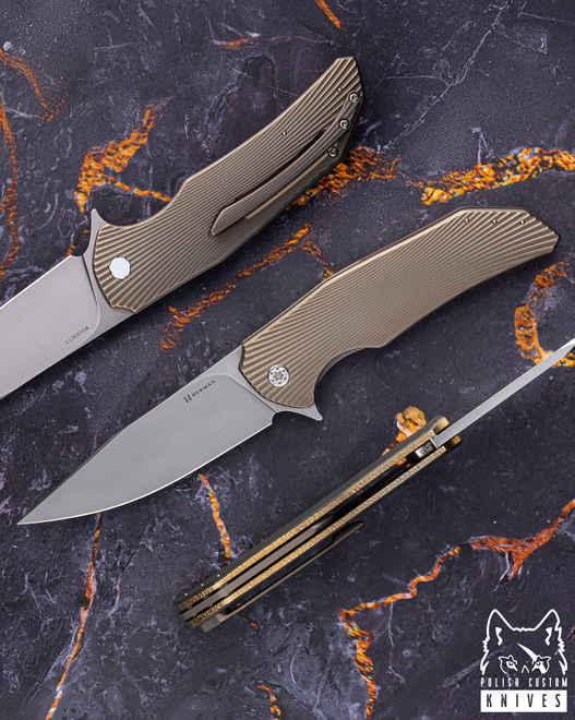 FOLDING KNIFE FOLDER DRAGONFLY #0450 MAGNACUT HERMAN KNIVES