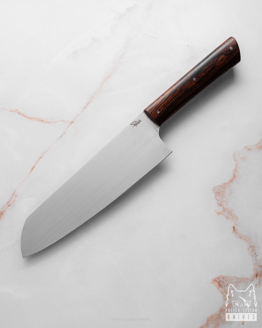 KITCHEN KNIFE SANTOKU 180 41 ELMAX IRONWOOD PABIŚ KNIVES