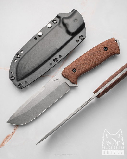 HUNTING SURVIVAL KNIFE HUNDUR XL N690 MICARTA LKW