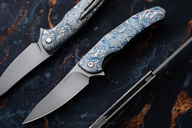 FOLDING KNIFE FOLDER ISHTAR #0863 MAGNACUT ETERNAL GARDEN HERMAN KNIVES