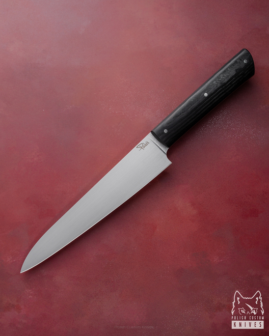 KITCHEN KNIFE HANDY PETTY 160 32 ELMAX CARBON FIBER PABIS KNIVES