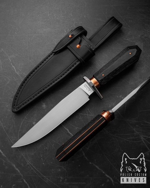 LARGE EXCLUSIVE TACTICAL KNIFE GILOW 1 WROAN KNIVES