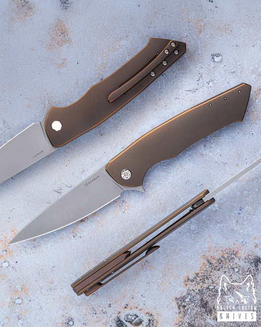 FOLDING KNIFE FOLDER SLIM #0530 MAGNACUT HERMAN KNIVES