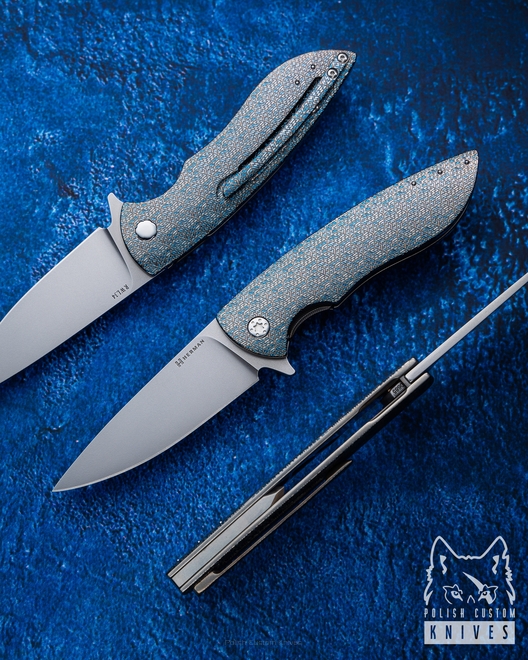 FOLDING KNIFE FOLDER STING 685 RWL34 TESSERACT HERMAN KNIVES