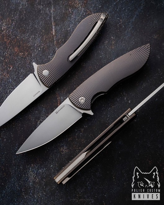 FOLDING KNIFE FOLDER STING #0765 MAGNACUT HERMAN KNIVES