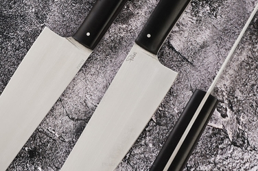 KITCHEN KNIFE SANTOKU 180 48 BLACK HORNBEAM ELMAX PABIŚ KNIVES