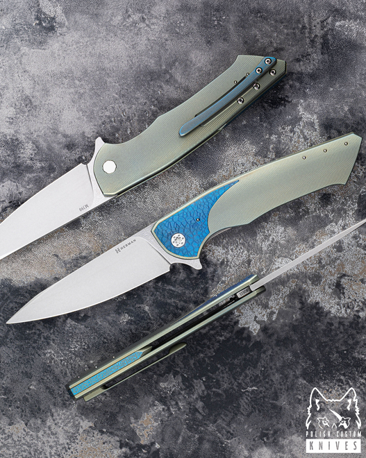 FOLDING KNIFE FOLDER SLIM #0633 M390 HERMAN KNIVES