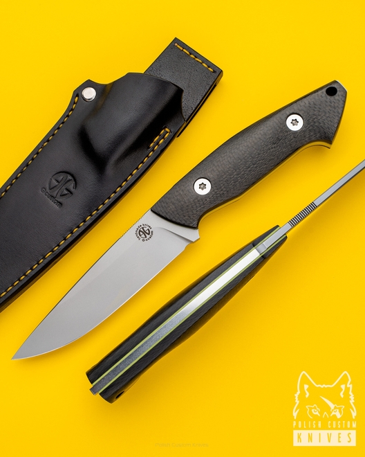 HUNTING, TACTICAL KNIFE PHANTOM 1 CPM S90V CARBON G-CUSTOM 