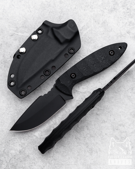 HUNTING KNIFE MODERN HUNTER BLACK G10 LKW