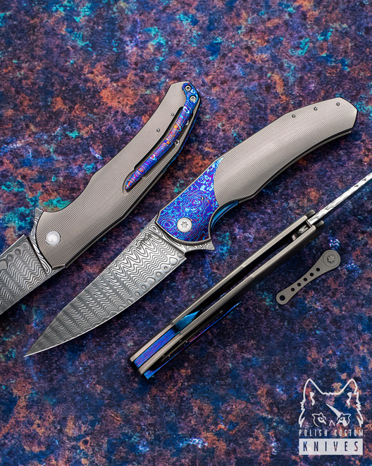 FOLDING KNIFE ISHTAR 37 DAMASTEEL HERMAN