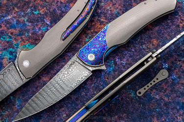 FOLDING KNIFE ISHTAR 37 DAMASTEEL HERMAN